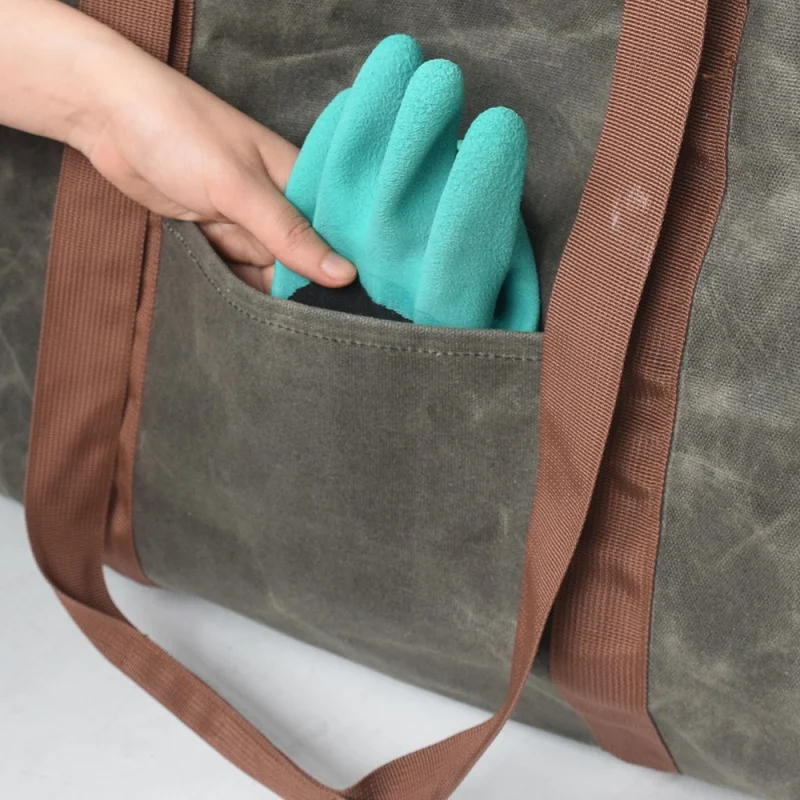 

Outdoor Camping Carry Bag Canvas Log Tote Bag Carrier Indoor Fireplace Firewood Totes Holders Fire Wood Carriers Carrying