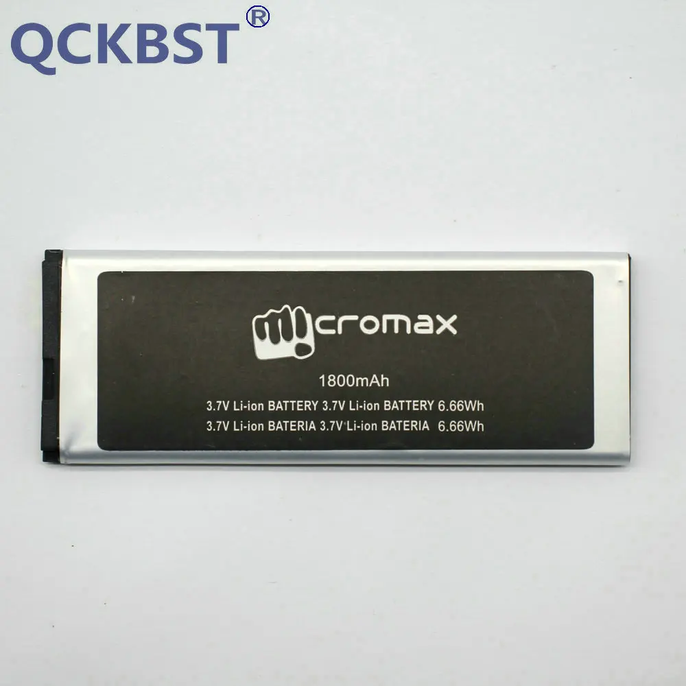 Новое для Micromax Q301 Батарея Высокое качество 1800 мА/ч в наличии код отслеживания