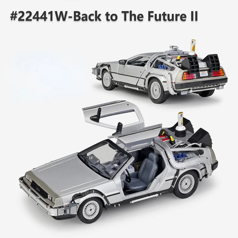 Модель литая автомобиля из сплава 1:24 модель Delorean Назад в будущее машина времени