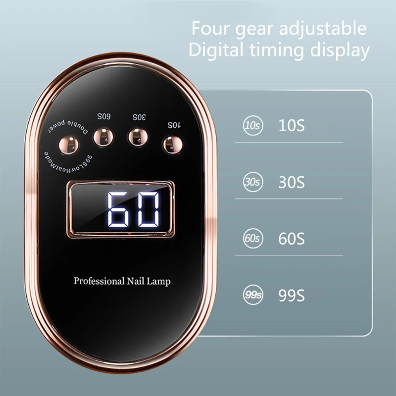 Портативный 168W лампа на гвозде Ультрафиолетовый светодиодный барабан