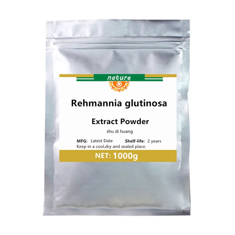 

50g-1000g 100% Natural Pure Rehmannia Glutinosa Root Extract Powder,Prepared Rehmannia,Di Huang,Invigorate Qi, Liver and Kidney