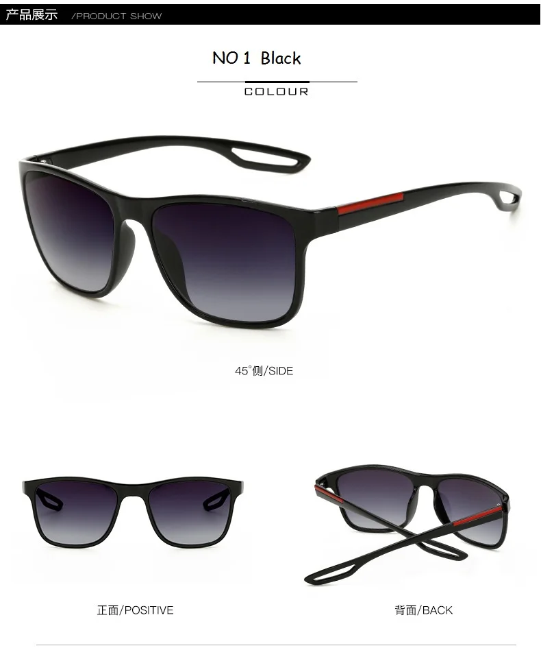 Солнцезащитные очки для мужчин зеркальные вождения брендовые дизайнерские