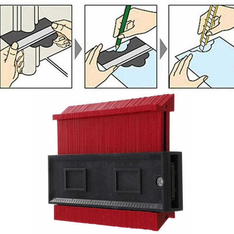 4 7 &quotПрофиль копировальный Калибр контурный пластиковый Дубликатор стандартная