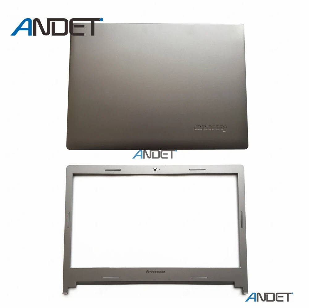 Silver Для lenovo IdeaPad S400 S405 S410 S415 S435 S400u S40-70 M40-35 ЖК задняя крышка+ передняя рамка чехол без прикосновения - Цвет: Silver