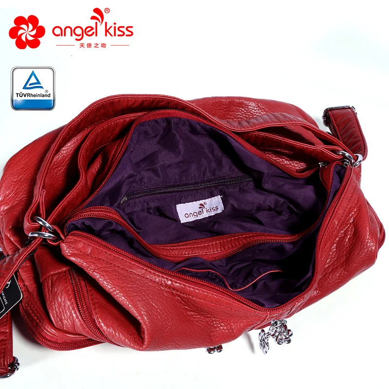 Angelkiss Женская модная Высококачественная моющаяся сумка из искусственной кожи
