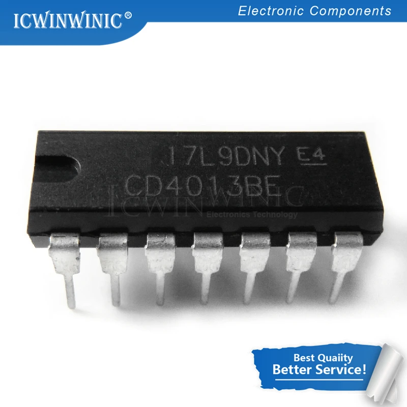 10 шт. CD4013BE CD4013BP DIP14 CD4013 DIP новый и оригинальный IC|Интегральные схемы| |