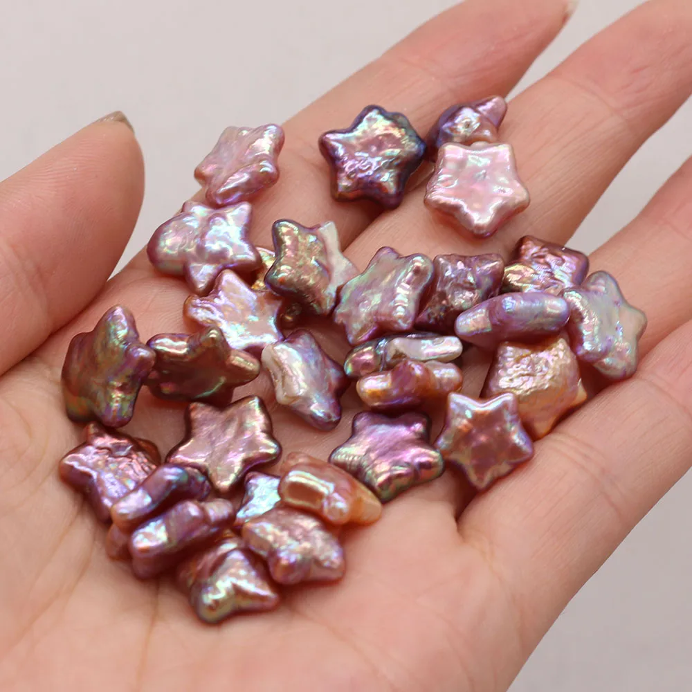 

1PC Natural Freshwater Pearl Loose Beads Five-pointed Star Shape Fashionable Exquisite Bead Jewelry for Making Necklace Bracelet