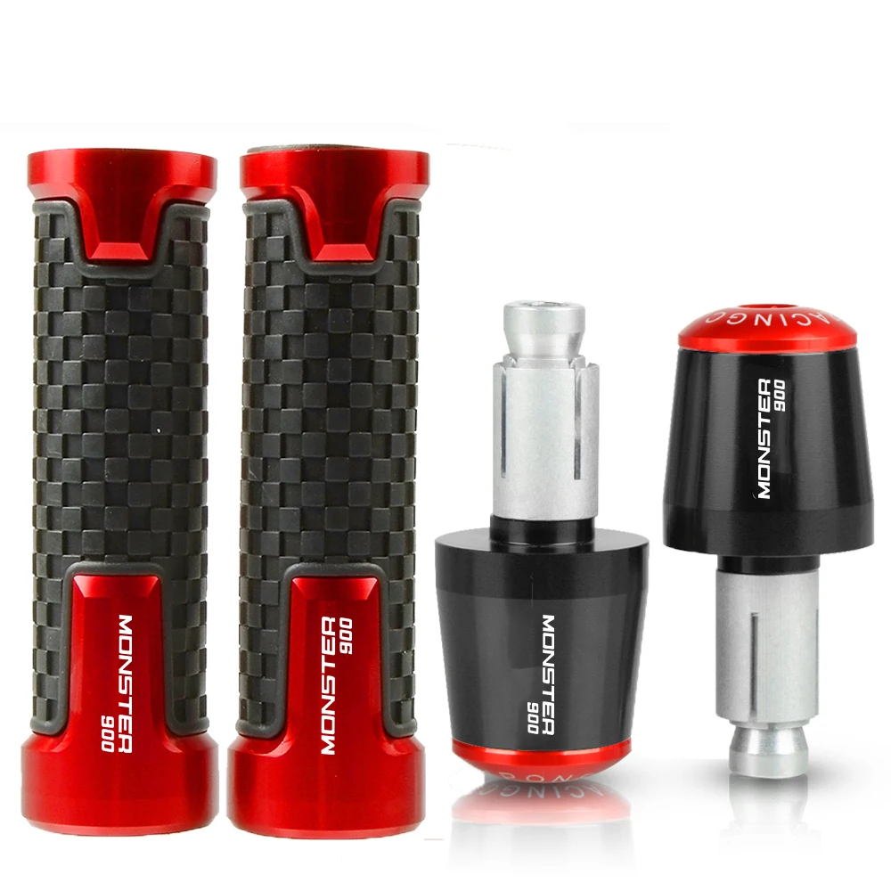 

For DUCATI M900 900 Monster Dark M900 MonsterS 2000 2001 2002 7/8'' 22mm Motorcycle Hand Grips Handle Handlebar Grip Ends Plug