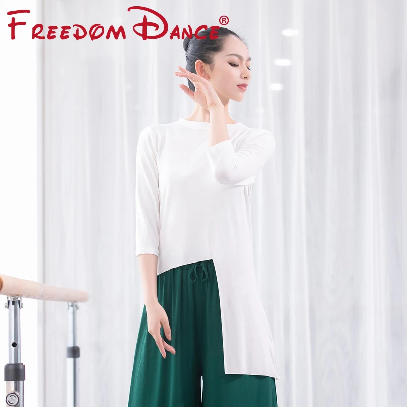 

Женская одежда для йоги и тренажерного зала с асимметричным подолом, сексуальный танцевальный костюм, ритмичное трико, бальное платье для д...