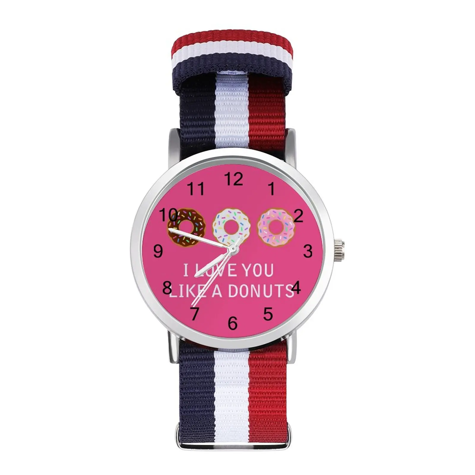 

Кварцевые часы в форме пончика, женские спортивные наручные часы, хит продаж, цветные наручные часы с фотографией