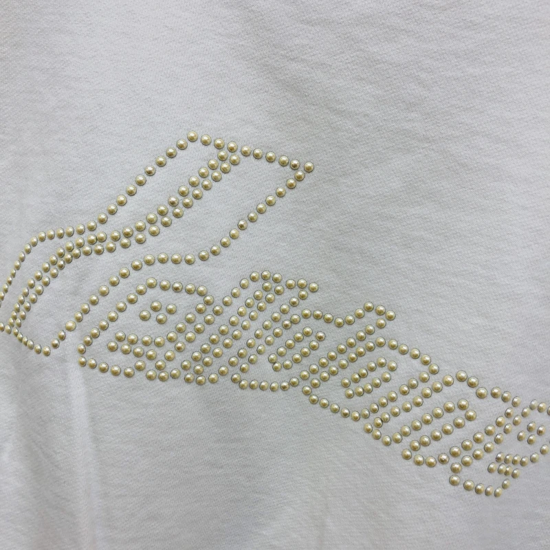 

Fabric Mosaic Heavy We11done Sweatshirts Men Women Oversized Welldone Pullover Crewneck