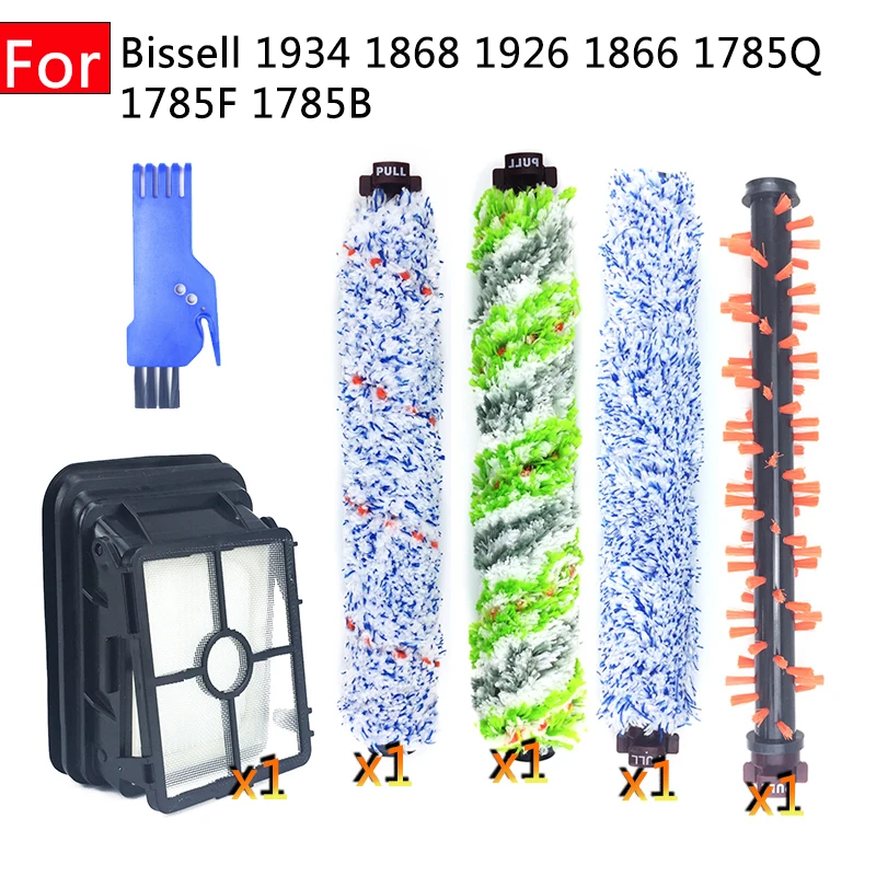 

For Bissell 1934 1868 1926 1866 1785Q 1785F 1785B Accessories Spare Filter Multi-sided Carpet Pet Plank Brush Vacuum Cleaner