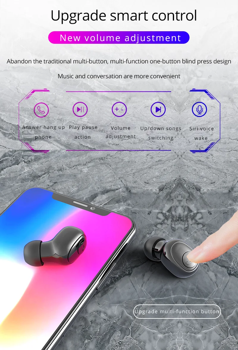 TWS G6S беспроводные наушники 8D стерео Bluetooth 5,0 наушники светодиодный дисплей гарнитура IPX7 водонепроницаемый earburd 3500 мАч чехол для iphone
