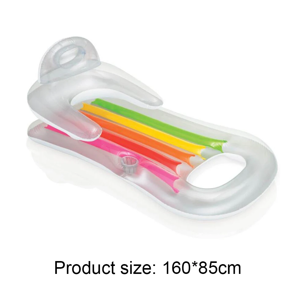 

Inflatable Floating Row Swimming Air Mattress Lounger Inflatable Summer Beach Mattress Pool Bed Recliner for Water Party