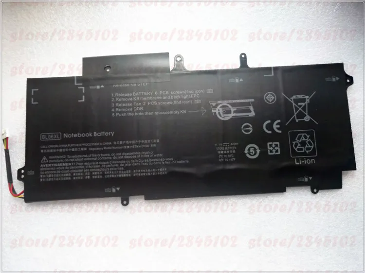 Аккумулятор для ноутбука HP EliteBook Folio 11 1 G0 G1 G2 1040 в 42 Вт · ч | Компьютеры и офис