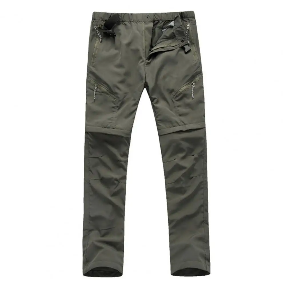 

Cargo Pants Multi Pockets Solid Wear Resistant Adjustable Waistband Removable Trousers Cargo Pants Multi Pockets Men Cargo Pants