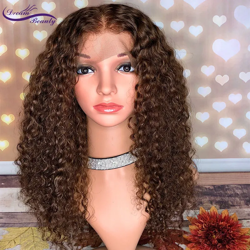 Человеческие волосы 13*6 Dream Beauty кружевные фронтальные парики с детскими волосами