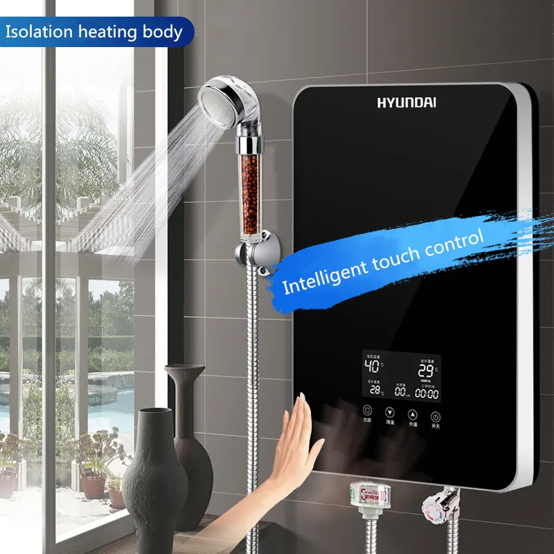 

220V Household Electric Water Heater Small 3-second Speed Hot Water Shower Water Heater Shower Tankless Water Heater
