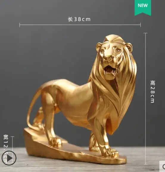 

Light luxury TV cabinet display office decoration simple modern lion animal fox decoration home decoration wine cabinet ceremony