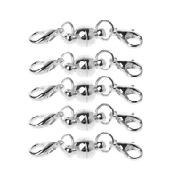 5pcs 8mm round stainless steel magnetic clasp converter connector jewelry for diy bracelet necklaces jewelry making findings