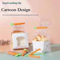 510pcs bag clips kitchen storage organization carrot design sealer clip keep food snack fresh moisture proof plastic clips