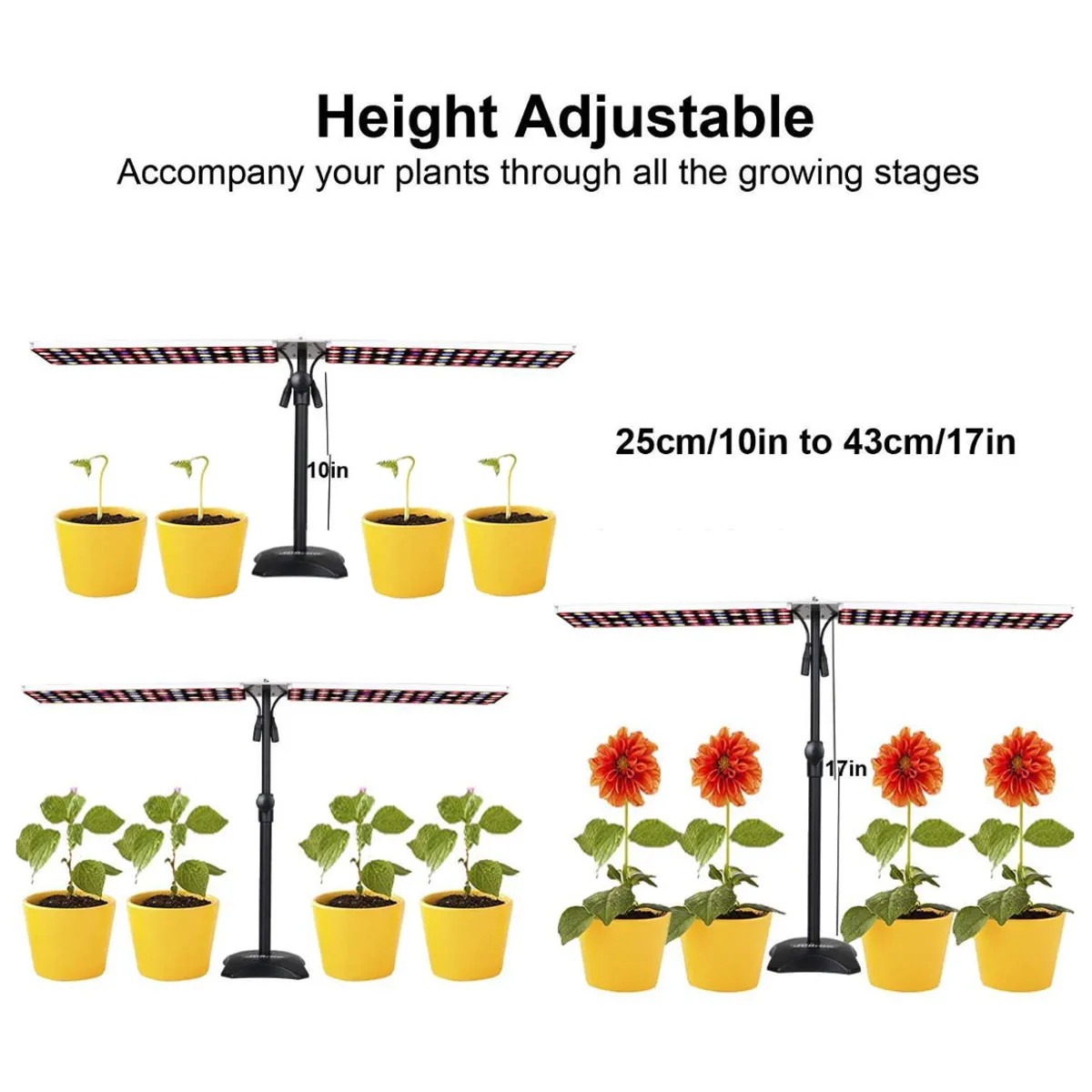 Koop Led Plant Groeien Lampen Volledige Spectrum Quantum Plaat Plantaardige Licht Voor Kas Hydrocultuur Beugel + Opknoping 2 In 1
