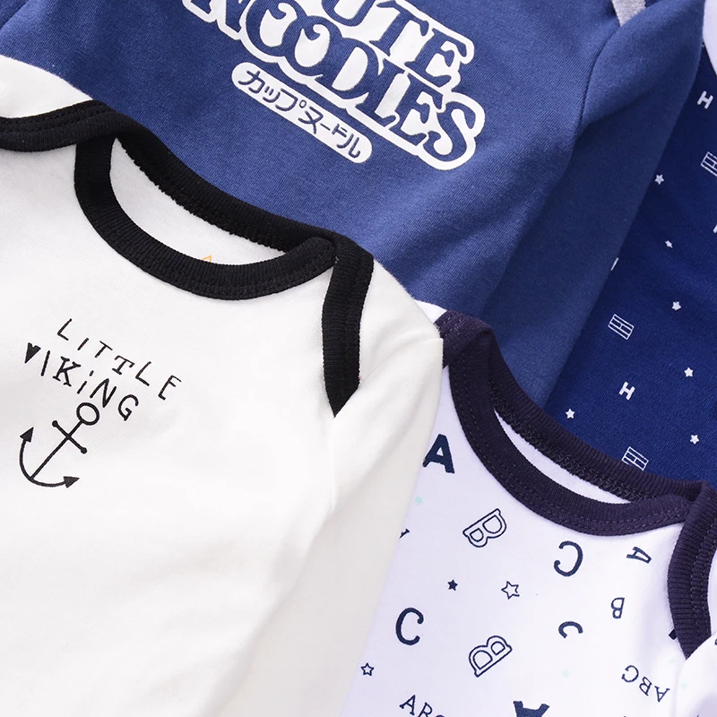 Детский хлопковый комбинезон с длинным рукавом круглым вырезом|Ромперы| |