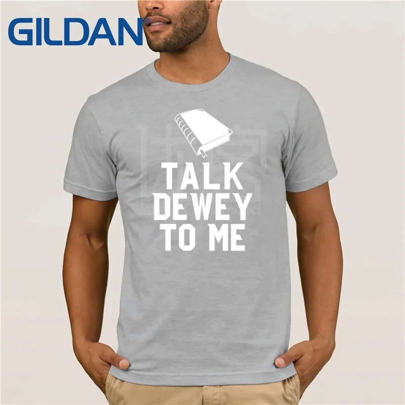Футболка Talk Dewey To Me Librarian Book Reader Decimal system крутая футболка популярная футболки из 100%