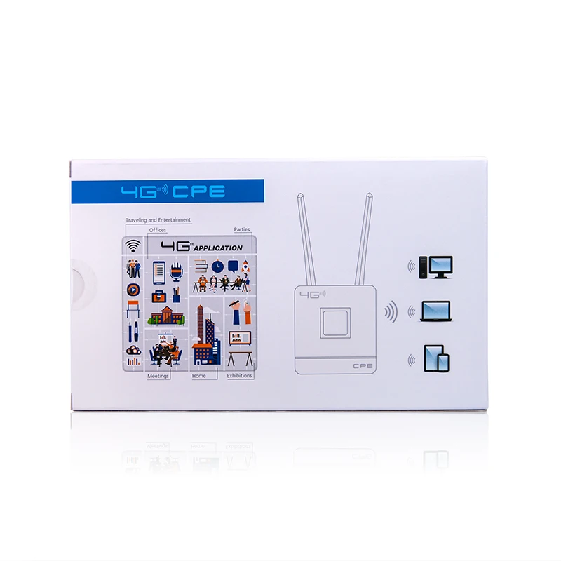 Unlocked 4G router external antenna WiFi hotspot wireless 3G Wifi WAN LAN RJ45 broadband CPE with Cim card slot | Компьютеры и офис