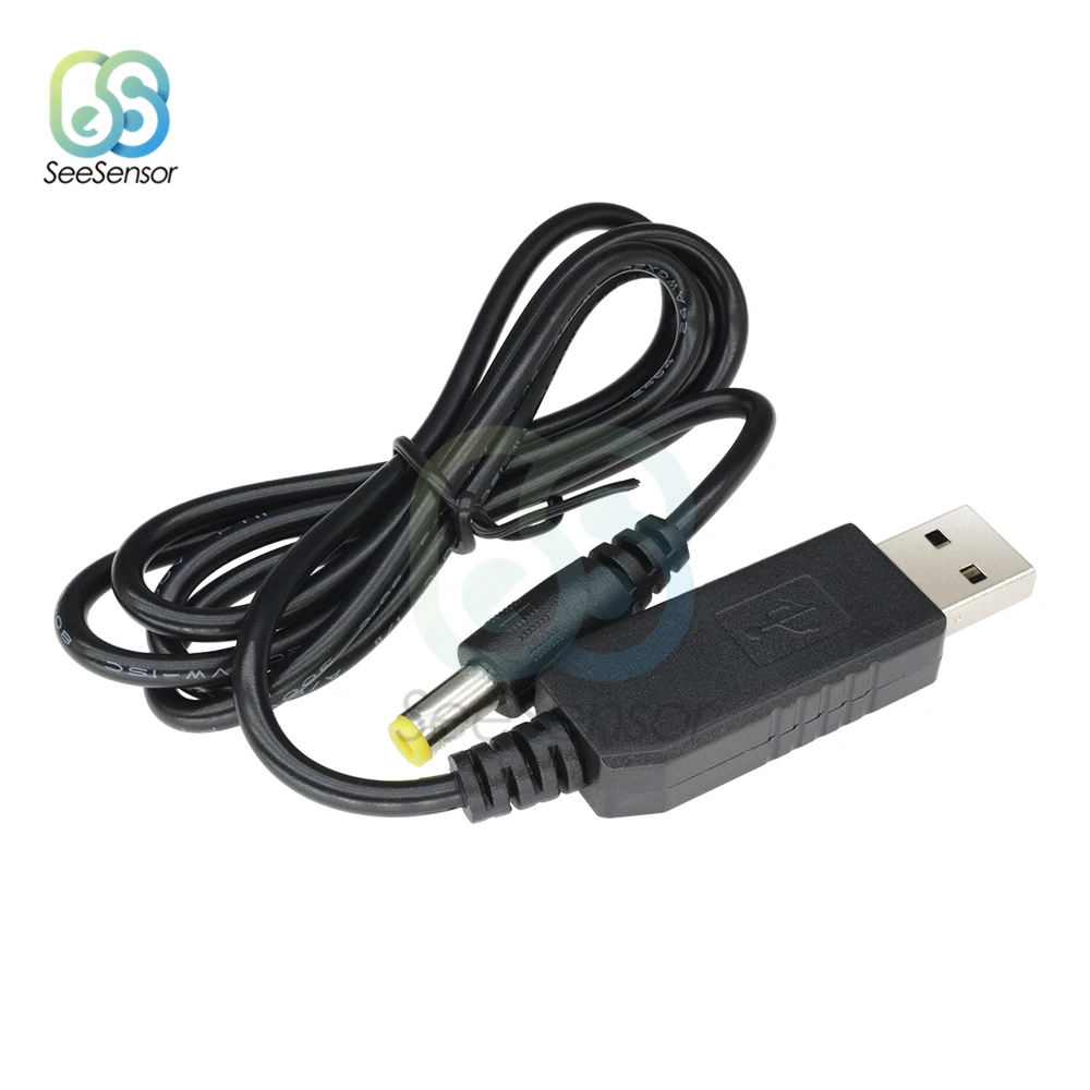 Кабель переходник с USB на 9 В/12 в пост. Тока 2 1x5 5 мм|Соединители| |