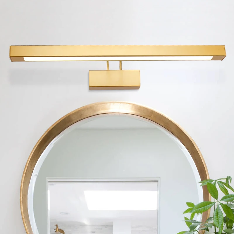 

Modern Bathroom Mirror LED Wall lamp hot selling warm/cool white washroom wall Lamp Waterproof Stainless Steel fixtures