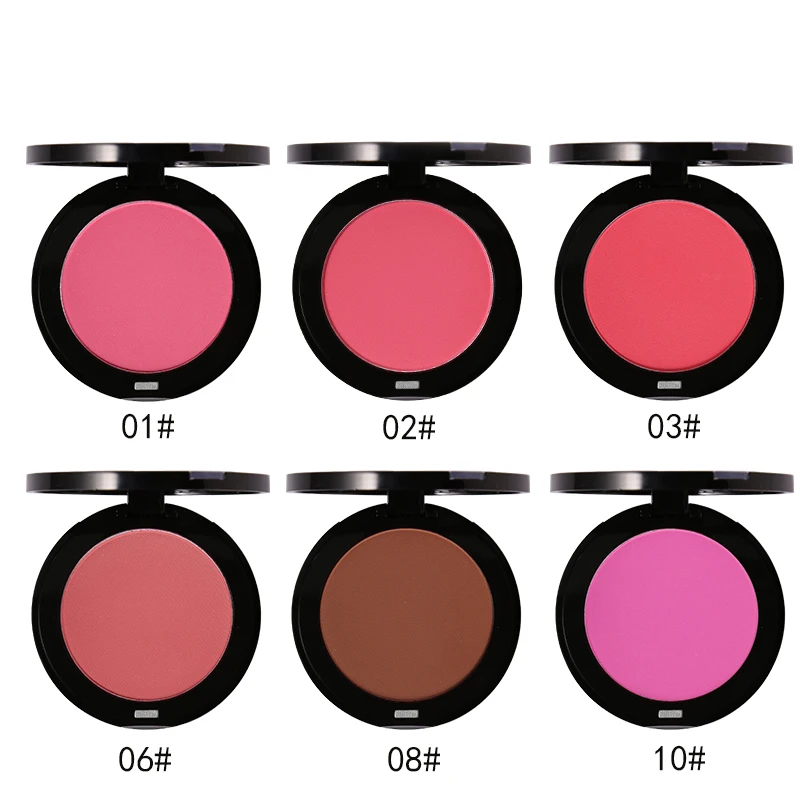 Музыкальная Цветочная пудра для лица Румяна Милая палитра Макияж Пудра красная