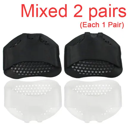 Mixed-2-BW Leyou Силиконовые Мягкие стельки для передней части стопы обувь на высоком каблуке гелевые стельки дышащая забота о здоровье ног Подушка для ног - Цвет: Mixed-2-BW