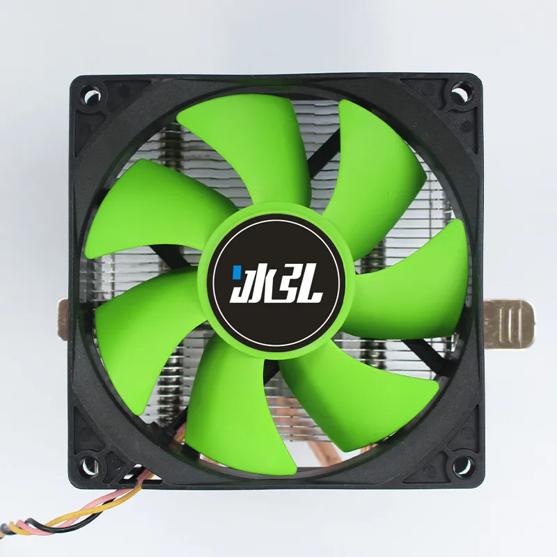 Кулер для процессора BINGHONG с 2 тепловыми трубками 90 мм RGB-подсветка LGA775 1151 1150 1155 FM1AMD