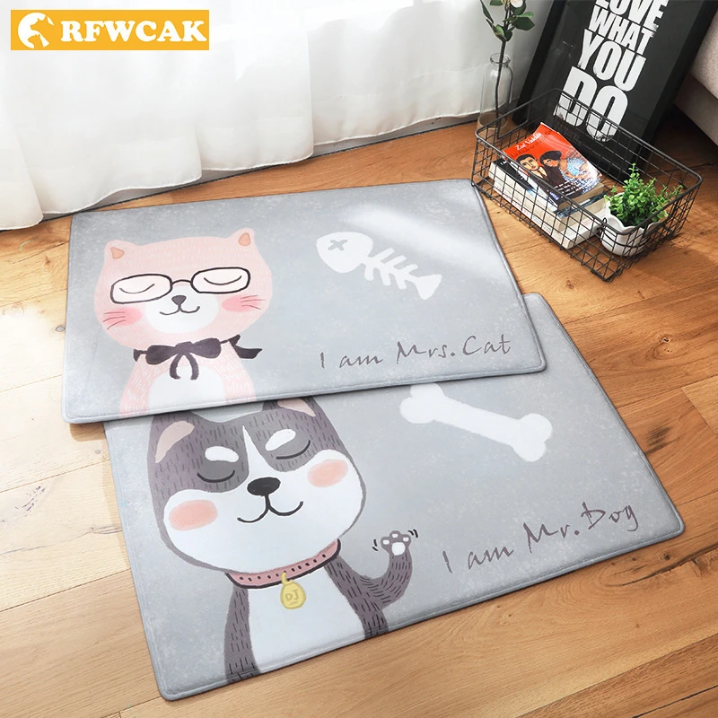 RFWCAK Kawaii коврик входной двери Придверный коврики для пола кухонные ковры Прихожая
