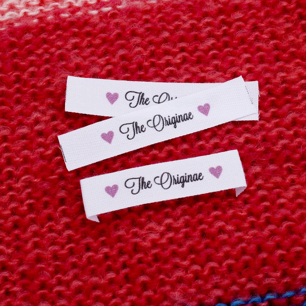 Пользовательские швейные этикетки вязаные этикетки-персонализированный бренд