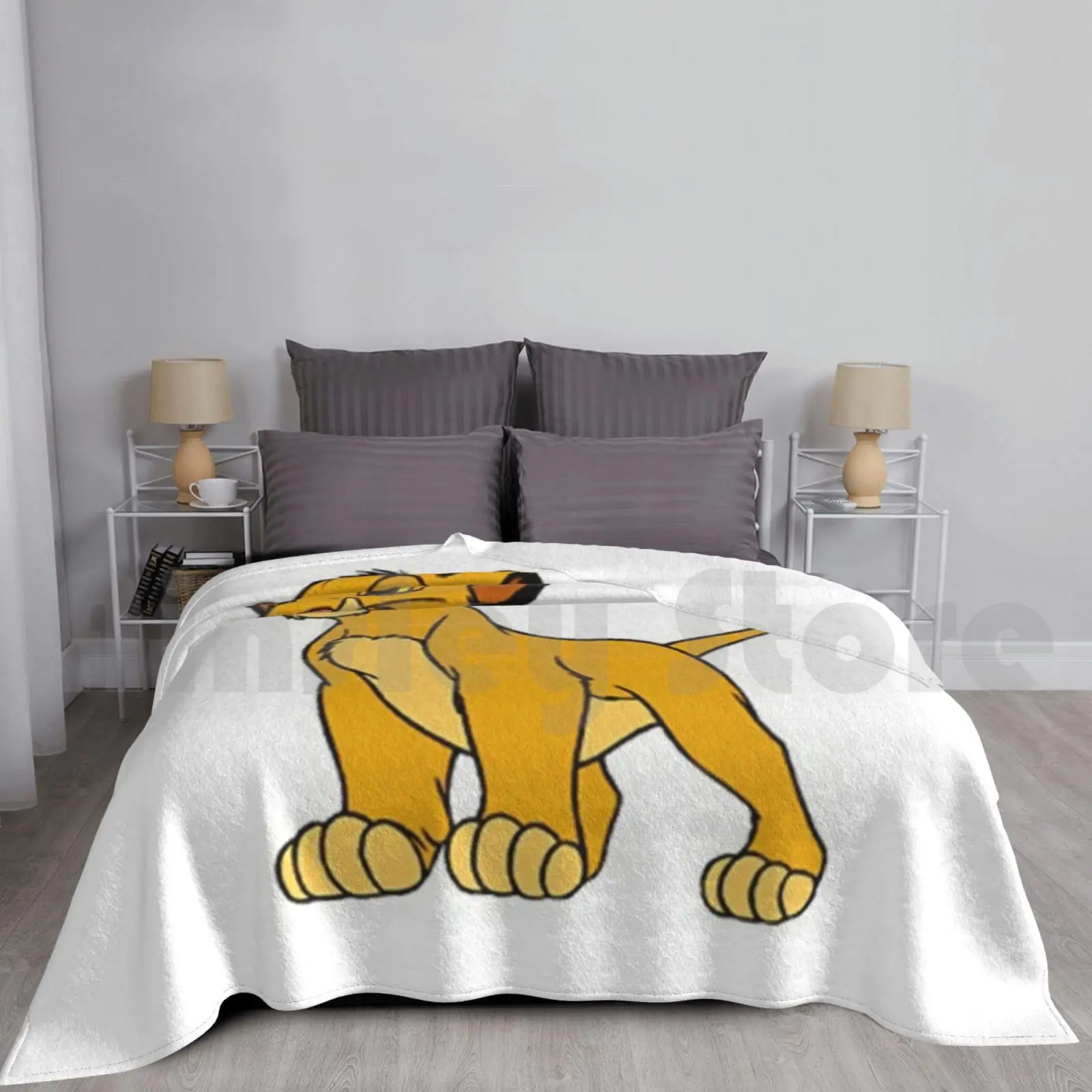 Cub Король Лев Simba. Модное одеяло на заказ 1859 мультяшный кролик | Дом и сад