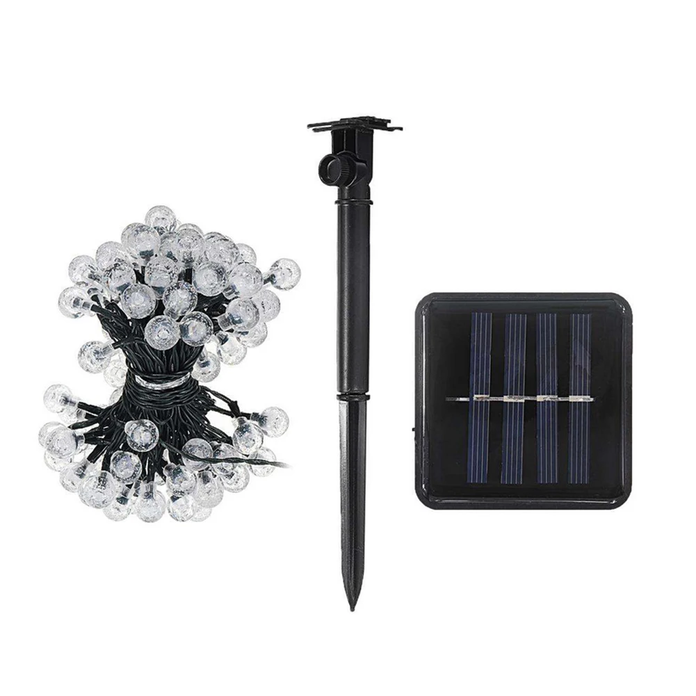 

Solar String Lights LED Outdoor Garden Decoration Lamps Night Lights100 Bulbs Waterproof String Light 12m With Bulit-In Battery