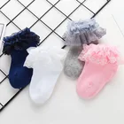 Носки для новорожденных, хлопковые кружевные носки принцессы, повседневные модные носки для детей, 2019