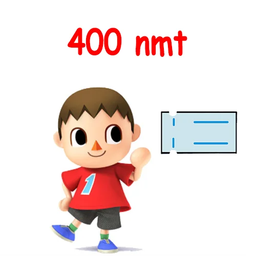 400 шт Nook Miles билеты колокольчики животные пересечение DIY Рецепты животных новые