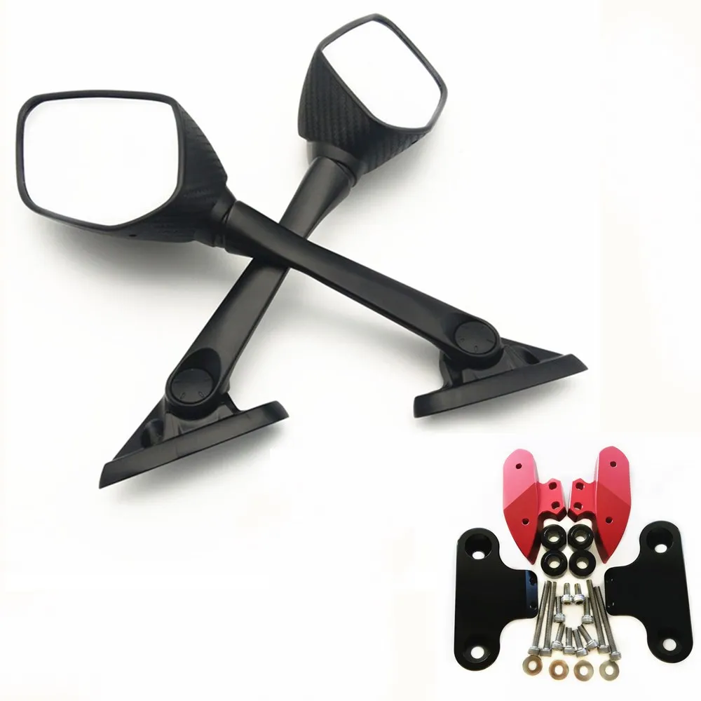 mirror-red bracket Модифицированный мотоцикл xmax 250 300 XMAX зеркальный кронштейн Красный Серый Золотой кронштейны для yamaha xmax 300 xmax 250 - Цвет: mirror-red bracket