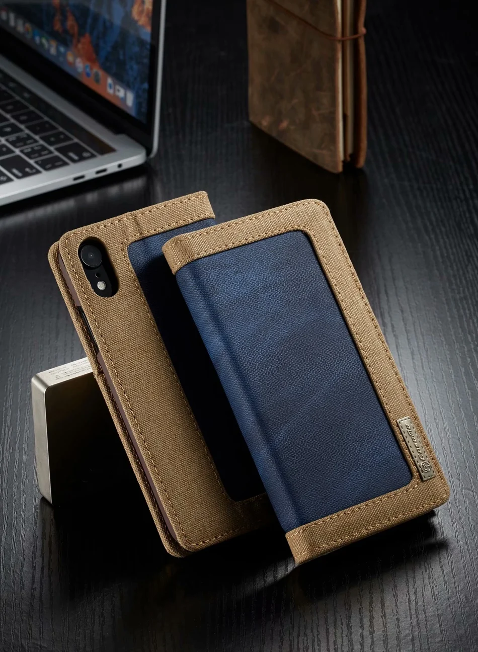 CaseMe-кошелек, Джинсовый чехол для IPhone 11 Pro X XS Max XR, Магнитный слот для карт, Ретро кошелек, сумка, чехол для IPhone 6S 7 8 Plus 5SE, чехол