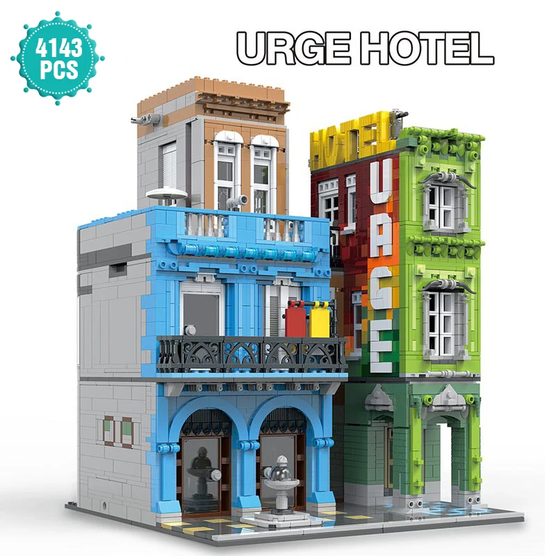 

Creator Expert Street View Architecture Bricks Commercial Hotel Building Block Toys Holiday Christmas Gift For Adult