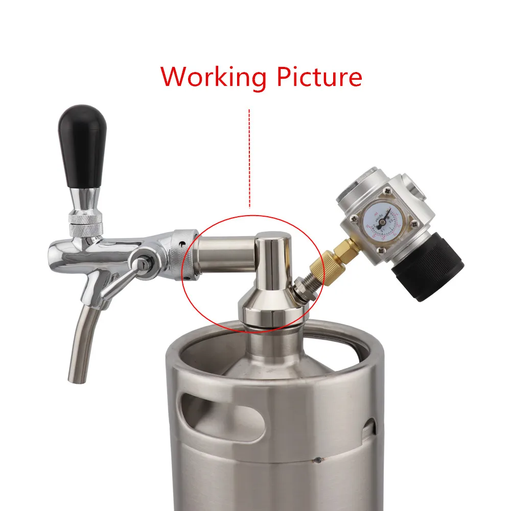 Нержавеющая сталь мини бочонок кран диспенсер Ворчун копье для Homebrew 2L/3.6L/4L/5L пиво