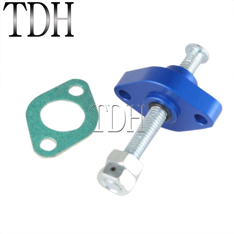 Мотоциклетный синий натяжитель цепи ручной регулятор для Suzuki GSXR GSX XV 400 600 650 750 LT250