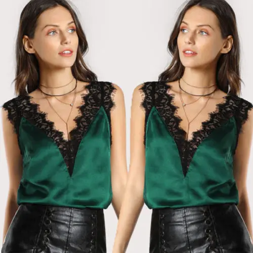 Женский кружевной жилет без рукавов кроше v образный вырез сексуальные летние