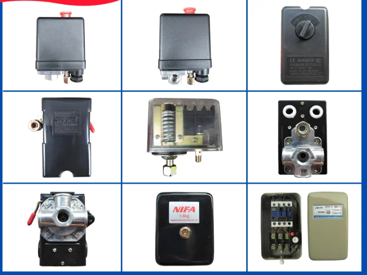 Воздушный компрессор аксессуары переключатель давления воздуха горизонтальный