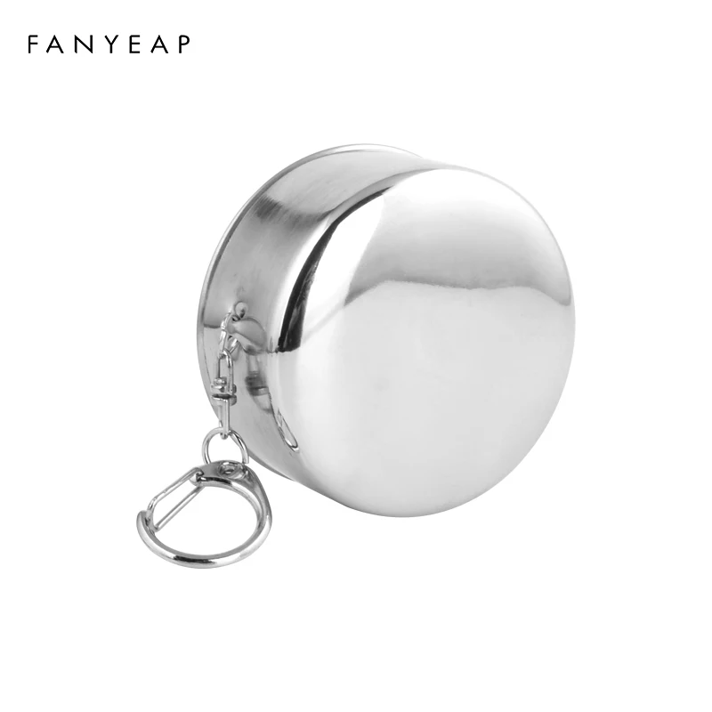 

Stainless steel folding retractable cup folding cup Teacups folding Teaware Stainless steel folding cup