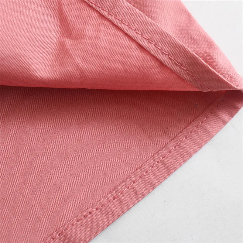 

BLSQR Fashion Pink Ruffled Loose Blouses Women Vintage Long Sleeve Button-up Female Shirts Blusas Chic Tops