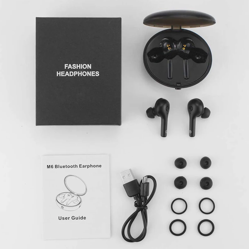 Наушники-вкладыши TWS Bluetooth наушники V5.0 4D Hi-Fi стерео Беспроводной с микрофоном Шум